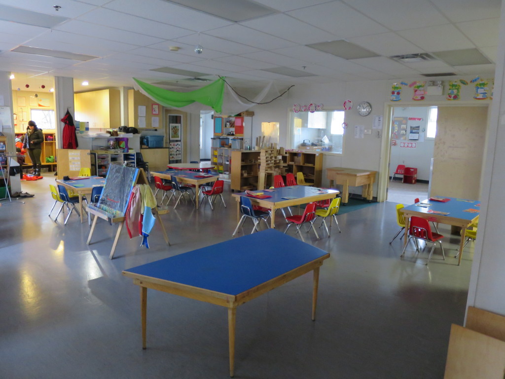 Classroom and nap rooms at Sunset Daycare